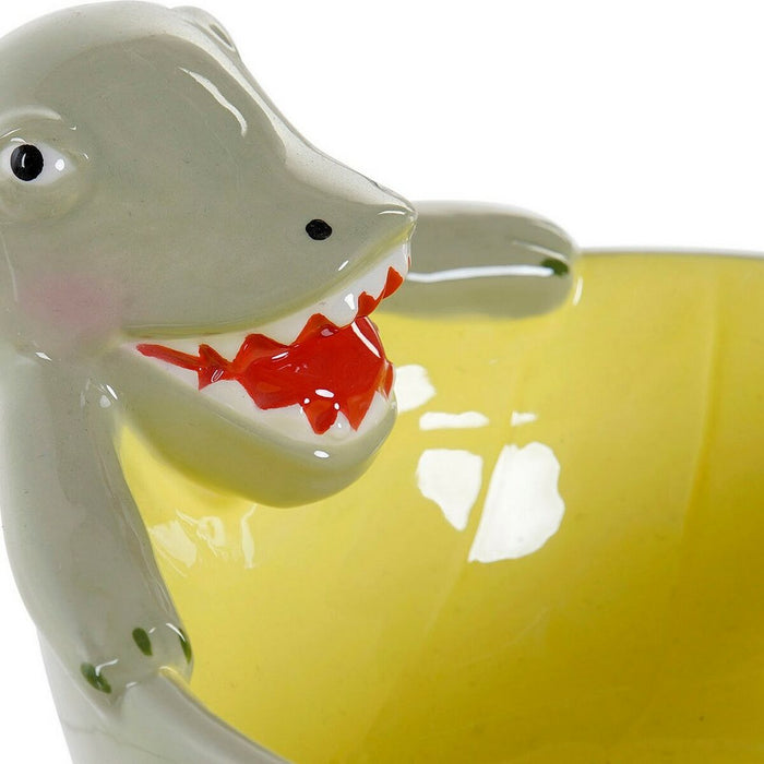 Castron DKD Home Decor Dinozaur Verde Dolomite 13,7 x 15,7 x 10,2 cm