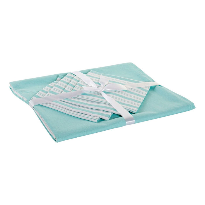 Față de masă și șervete DKD Home Decor 8424001736416 Verde 150 x 1 x 150 cm (5 pcs)