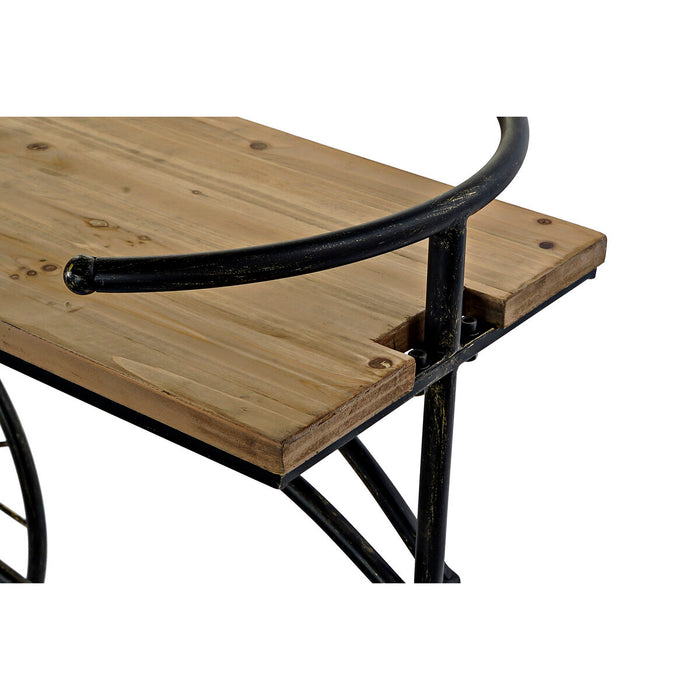 Consolă DKD Home Decor Negru Metal Brad 128 x 40 x 82 cm