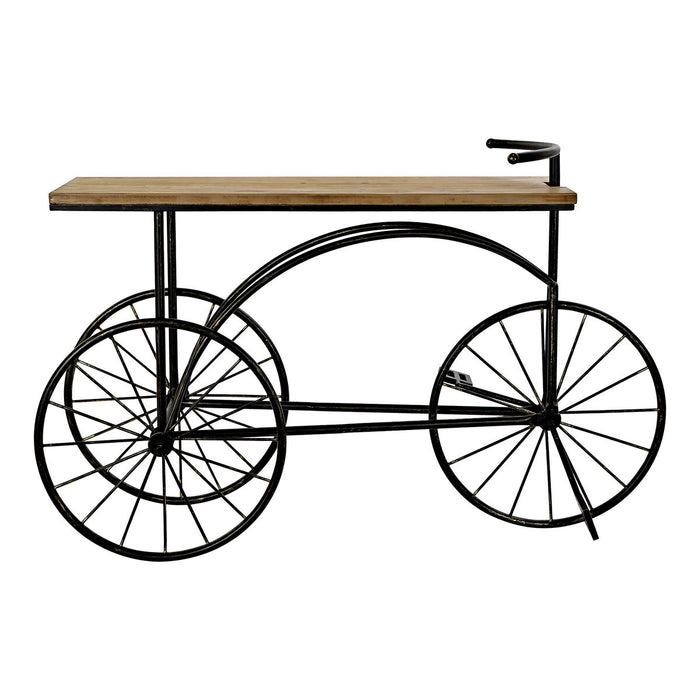 Consolă DKD Home Decor Negru Metal Brad 128 x 40 x 82 cm