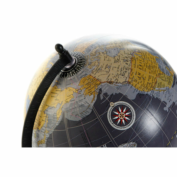 Glob Pământesc DKD Home Decor 22 x 20 x 30 cm Metal Aluminiu Marmură PVC