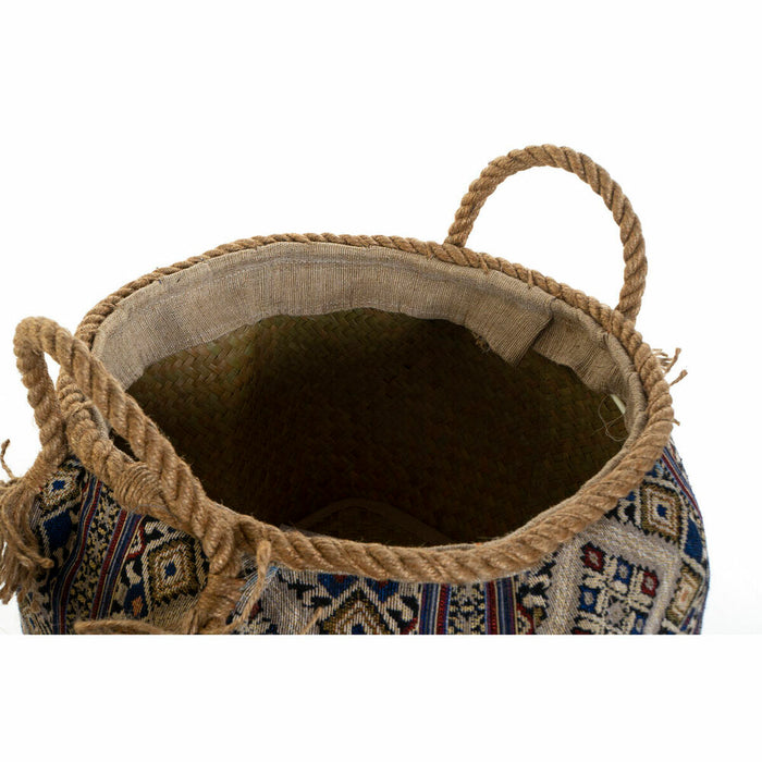Coș DKD Home Decor 30 x 30 x 30 cm Fibră naturală Boho (2 Unități)