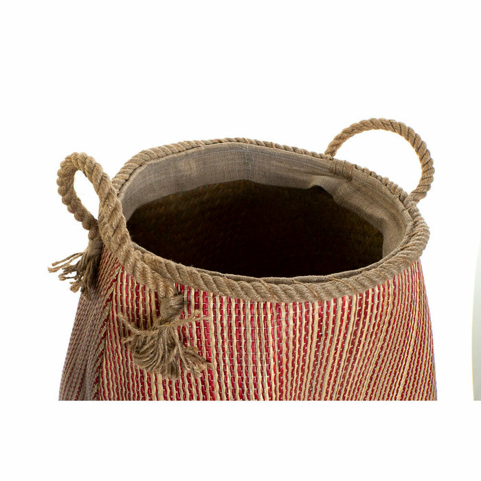 Coș DKD Home Decor 40 x 40 x 45 cm Fibră naturală (2 Unități)