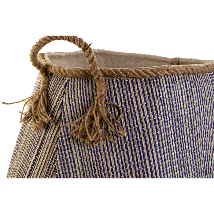 Coș DKD Home Decor 40 x 40 x 45 cm Fibră naturală (2 Unități)