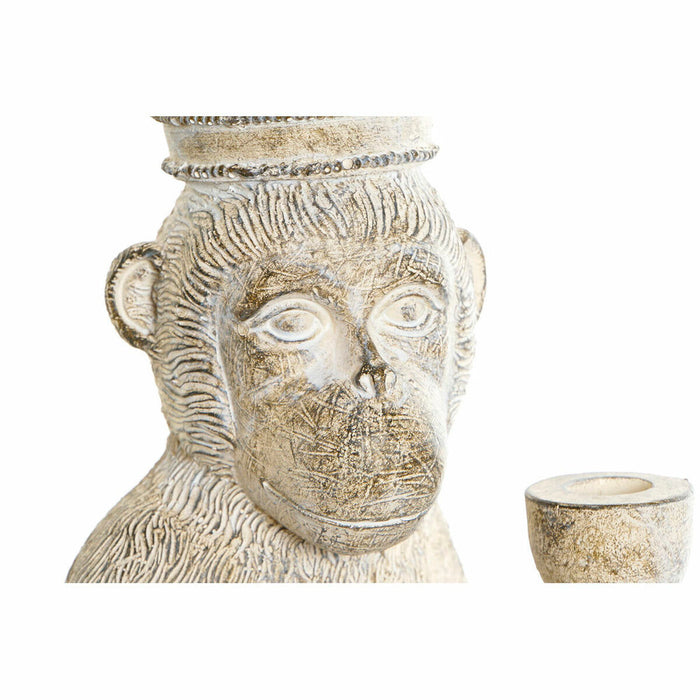 Figură Decorativă DKD Home Decor 16 x 15 x 30 cm Alb Rășină Maimuță Tropical murat