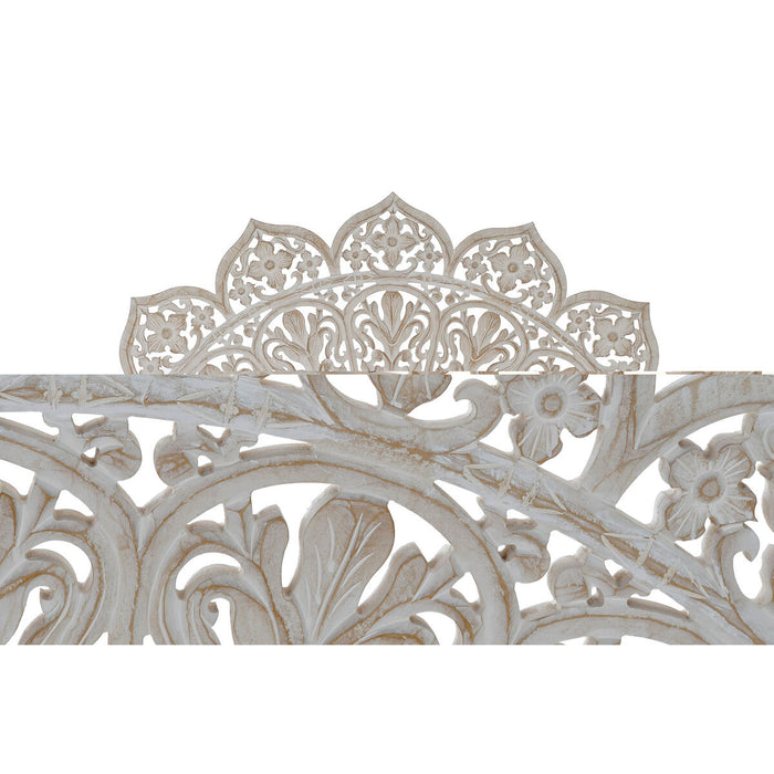 Tăblie de Pat DKD Home Decor Natural Lemn de mango Lemn MDF 182 x 2 x 90 cm