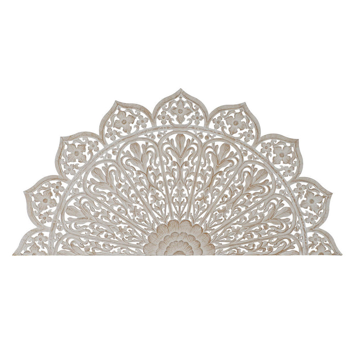 Tăblie de Pat DKD Home Decor Natural Lemn de mango Lemn MDF 182 x 2 x 90 cm