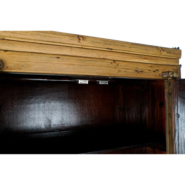 Dulap DKD Home Decor Natural Metal Brad 85 x 44 x 194 cm