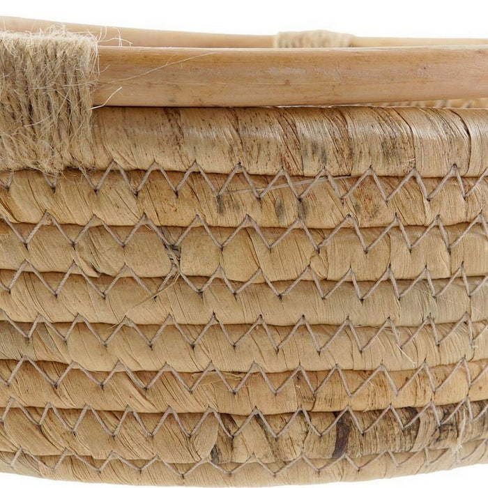 Decorațiune pentru Centrul Mesei DKD Home Decor Maro Natural Tropical 25 x 25 x 8 cm