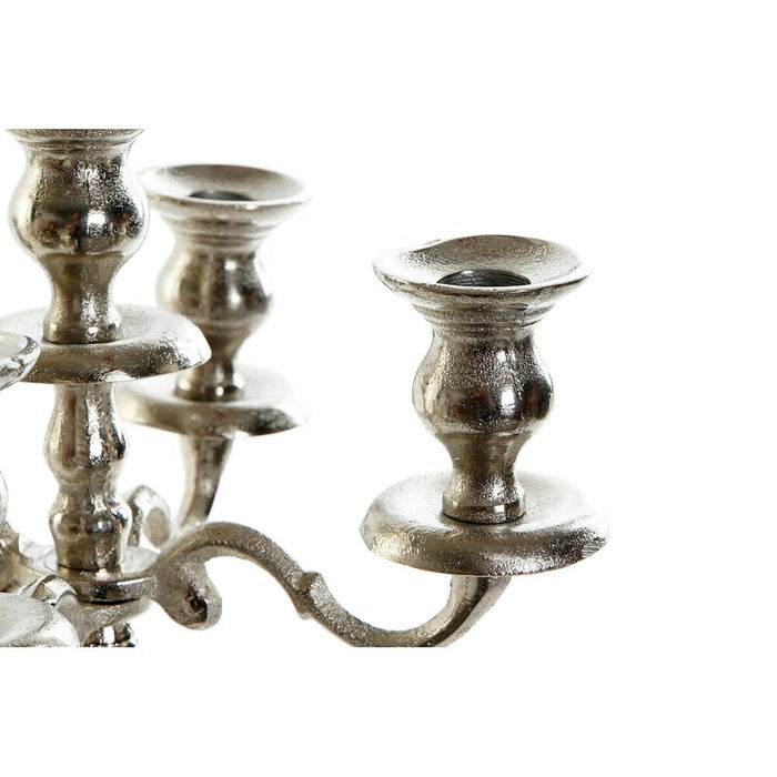Candelabru DKD Home Decor 22 x 22 x 34 cm 27 x 27 x 34 cm Argintiu Aluminiu