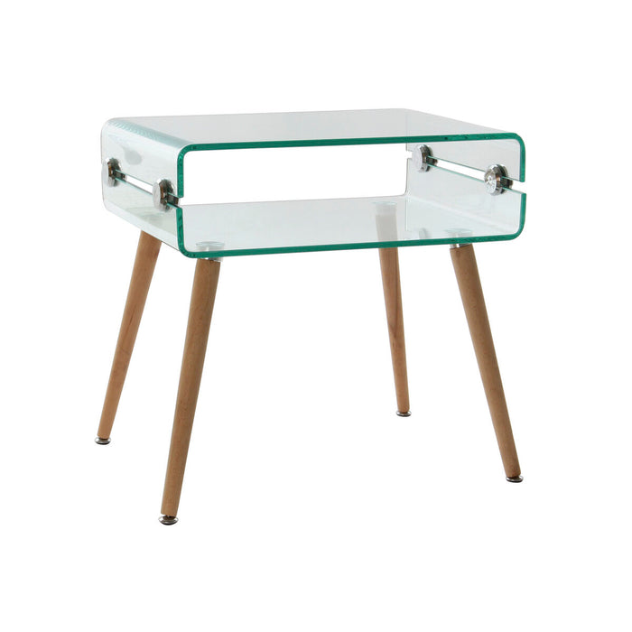 Noptieră DKD Home Decor Geam lemn de fag (55 x 40 x 55 cm)