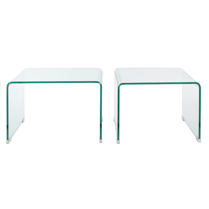 Set de 2 mese DKD Home Decor Transparent 48 x 45 x 31,5 cm