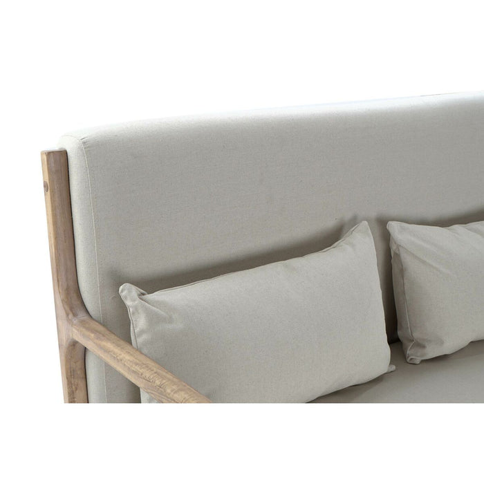 Canapea DKD Home Decor Bej Lemn de cauciuc 122 x 85 x 74 cm
