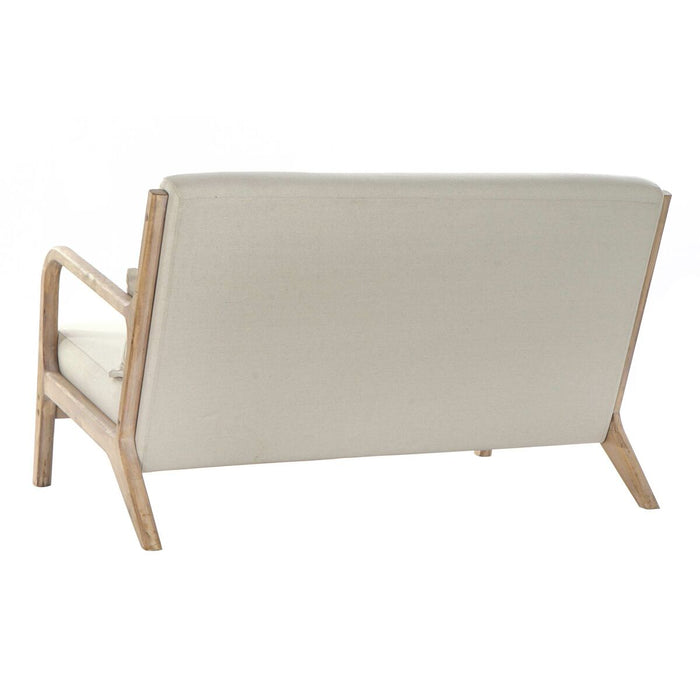 Canapea DKD Home Decor Bej Lemn de cauciuc 122 x 85 x 74 cm