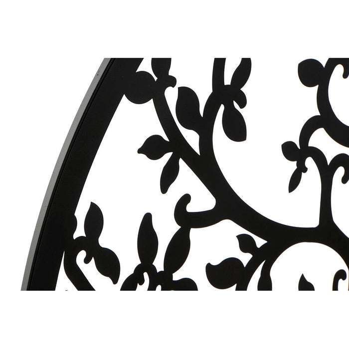 Decorațiune de Perete DKD Home Decor Negru Copac Indian 100 x 1 x 100 cm (2 Unități)