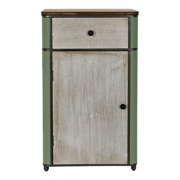 Dulap cu Sertare DKD Home Decor 8424001771653 48,5 x 42 x 82,5 cm Sixties Metal Alb Verde Lemn MDF