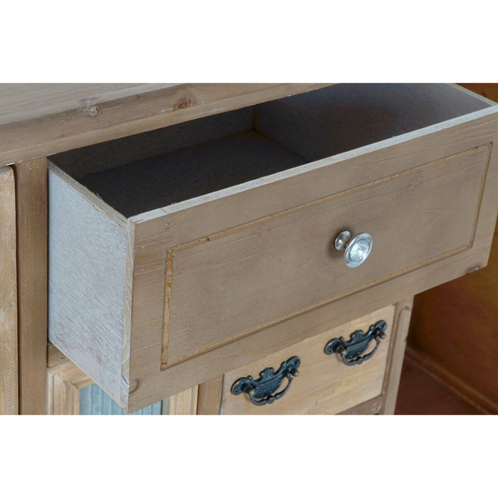 Servantă DKD Home Decor   Maro Negru Gri Natural Lemn Metal 116 x 35 x 82 cm