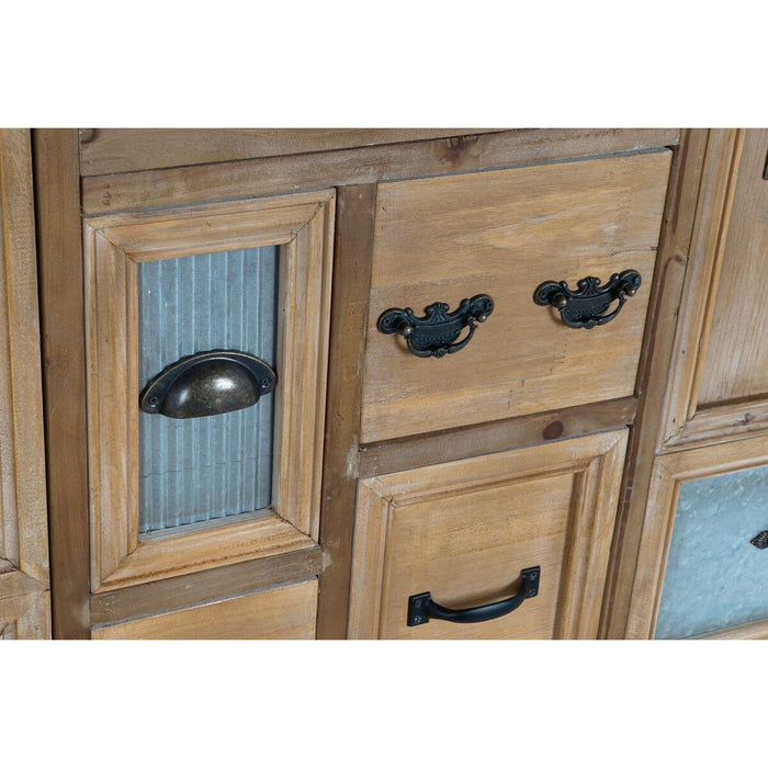 Servantă DKD Home Decor   Maro Negru Gri Natural Lemn Metal 116 x 35 x 82 cm