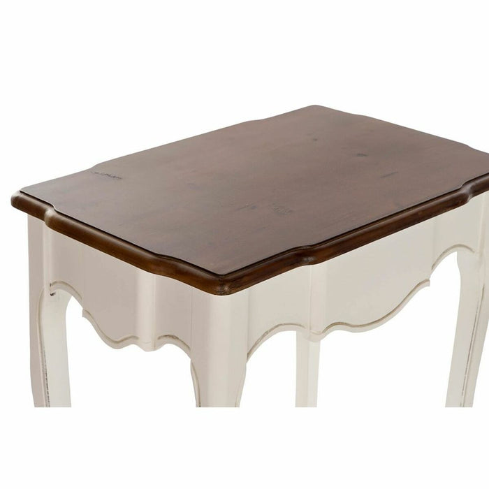 Set de 3 mese DKD Home Decor Alb Maro 60 x 40 x 66 cm