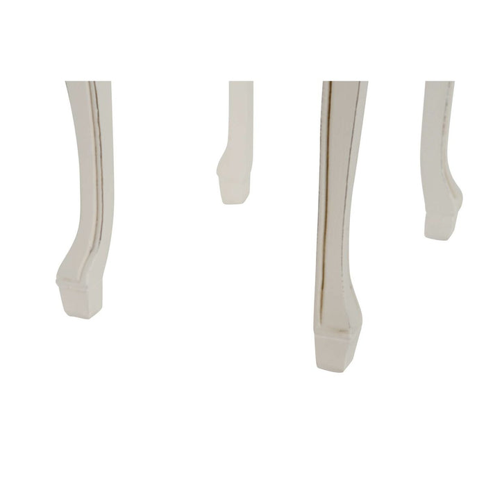 Set de 3 mese DKD Home Decor Alb Maro 60 x 40 x 66 cm