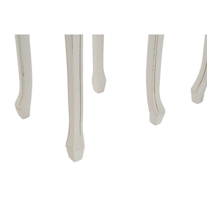 Set de 2 mese DKD Home Decor Alb Maro 35 x 35 x 80 cm