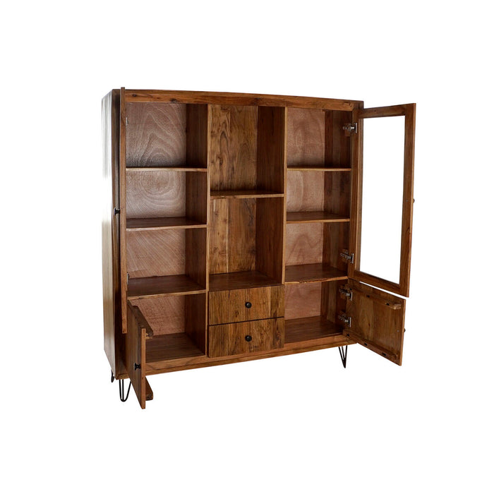 Stand Prezentare DKD Home Decor 145 x 40 x 162 cm Geam Salcâm