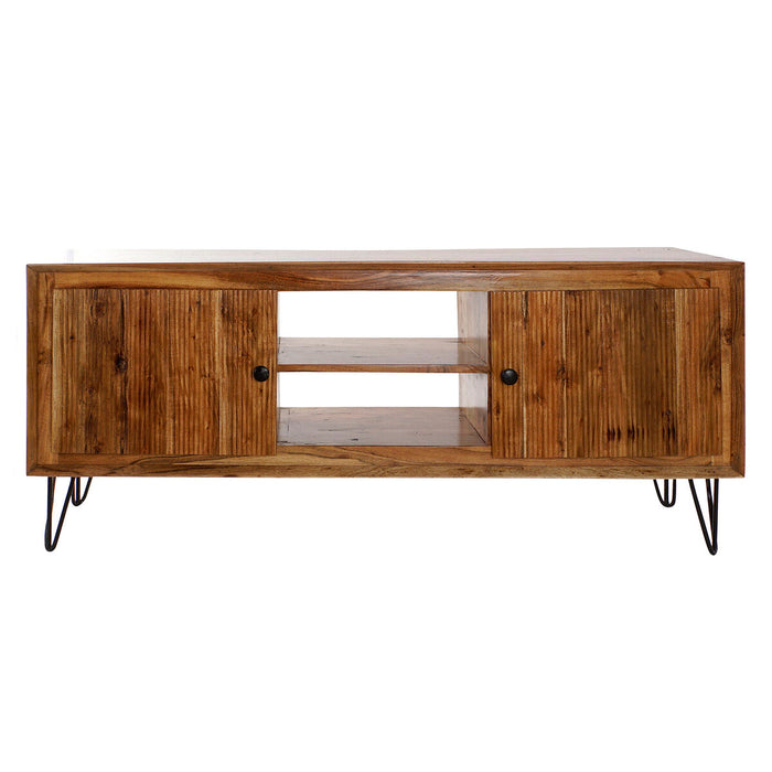 Mobilă TV DKD Home Decor 145 x 42 x 61 cm Negru Maro Salcâm