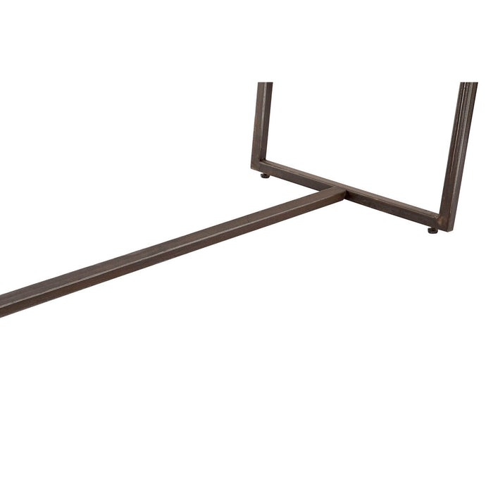 Consolă DKD Home Decor Negru Metal Maro Salcâm Vintage (120 x 40 x 81 cm)