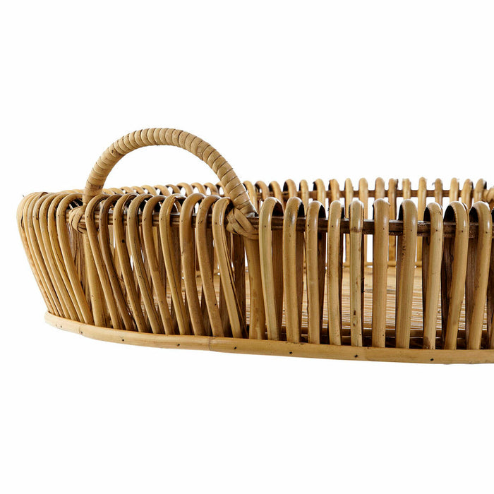 Tavă DKD Home Decor 58 x 58 x 14,5 cm Natural (2 Unități)