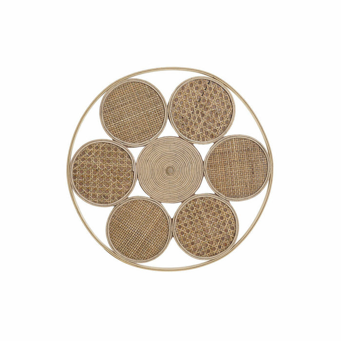 Decorațiune de Perete DKD Home Decor 45,5 x 2 x 45,5 cm Natural