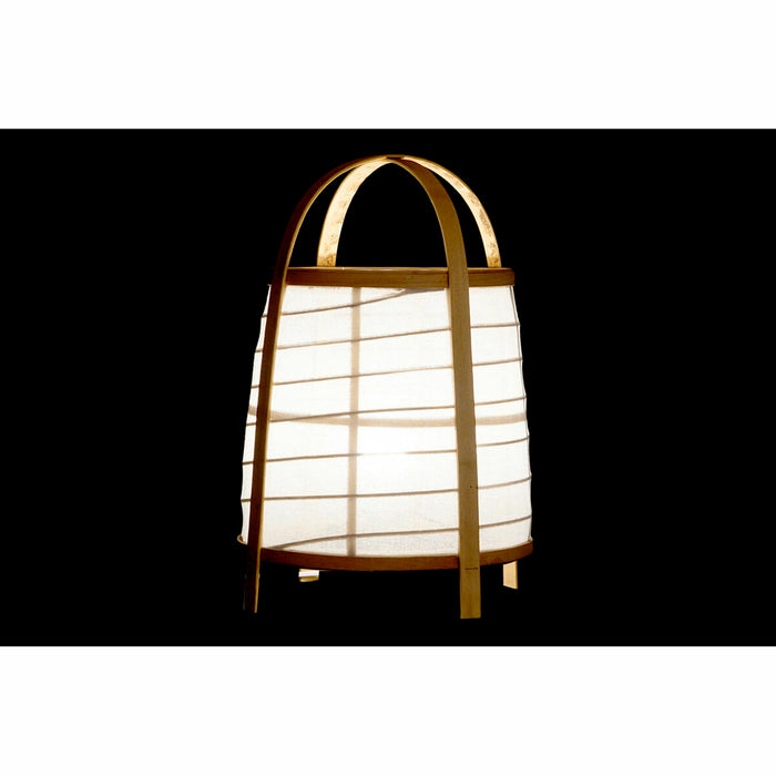 Lampă de masă DKD Home Decor Alb Natural Bambus 40 W 220 V 32 x 32 x 45,5 cm