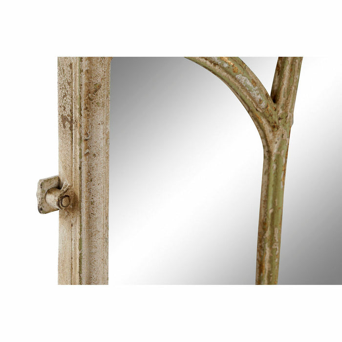 Oglindă de perete DKD Home Decor Oglindă Metal Alb (75 x 4 x 125.5 cm)