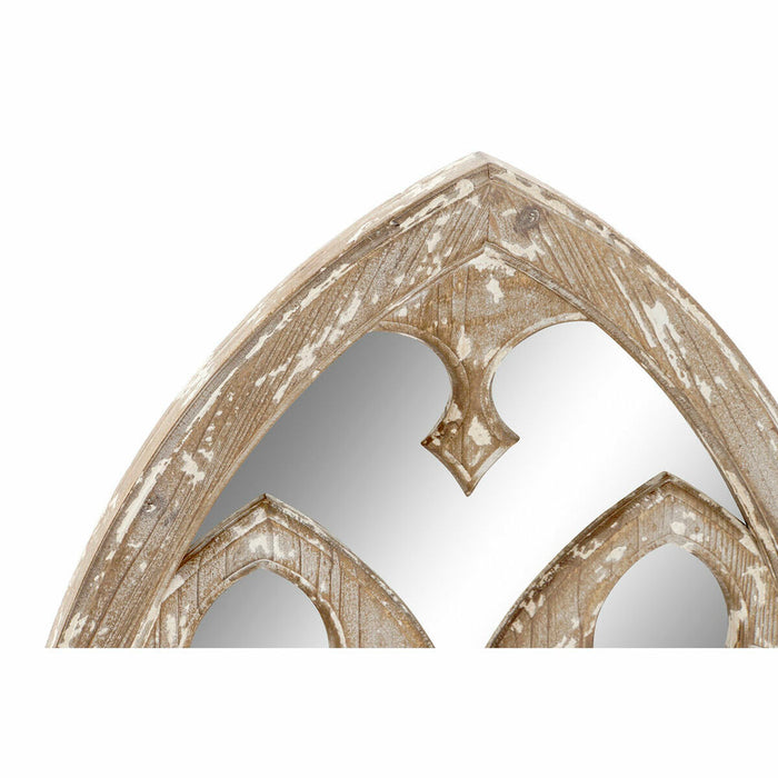 Oglindă de perete DKD Home Decor Oglindă Brad Alb (53 x 5.5 x 75.5 cm)