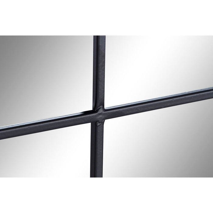 Oglindă de perete DKD Home Decor Negru Fier Fereastră 55 x 2 x 169 cm
