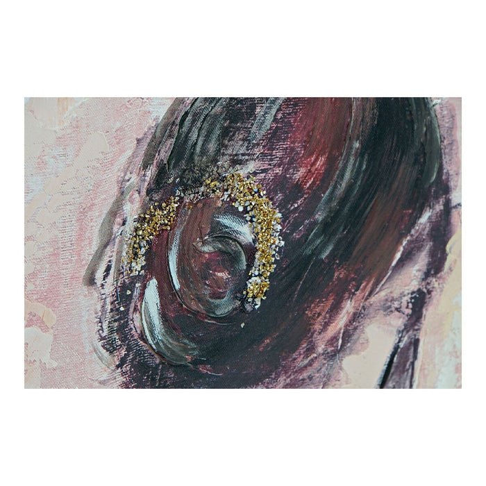Tablou DKD Home Decor Dancers 100 x 3,5 x 100 cm Balerină Romantic (2 Unități)
