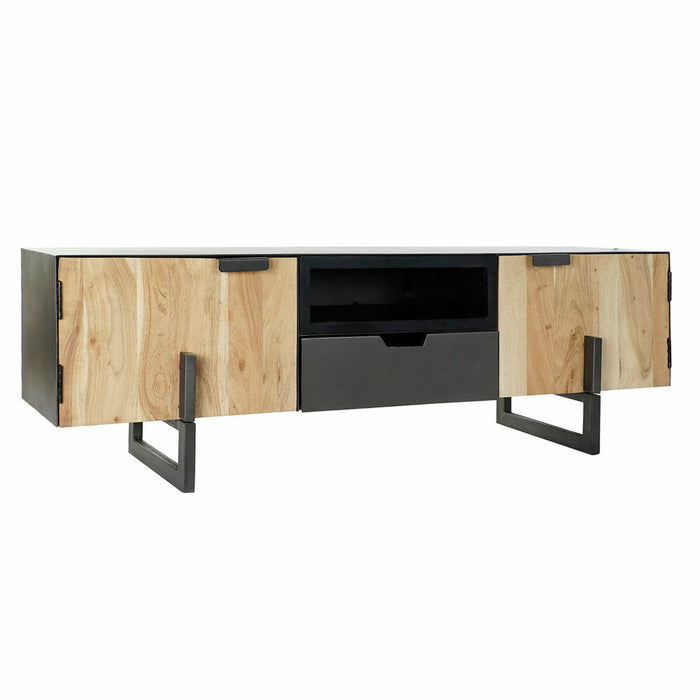 Mobilă TV DKD Home Decor Negru Metal Salcâm (165 x 40 x 50 cm)