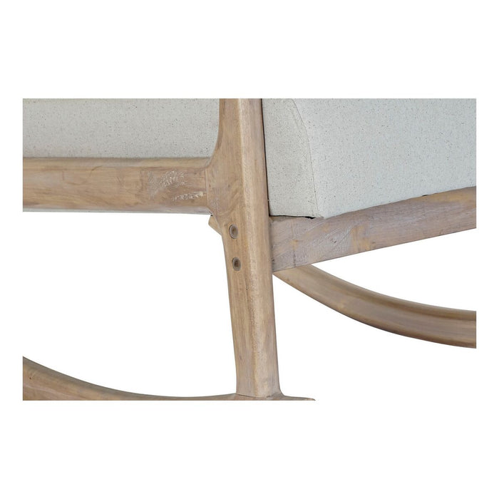 Fotoliu DKD Home Decor Bej Natural Lemn de cauciuc Sixties 66 x 85 x 81 cm