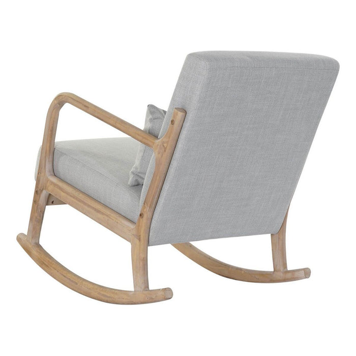 Fotoliu DKD Home Decor MB-179429 Gri Natural Gri deschis Lemn de cauciuc Sixties 66 x 88 x 78 cm
