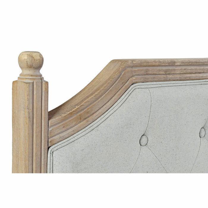 Tăblie de Pat DKD Home Decor Gri Natural Lemn Lemn de cauciuc