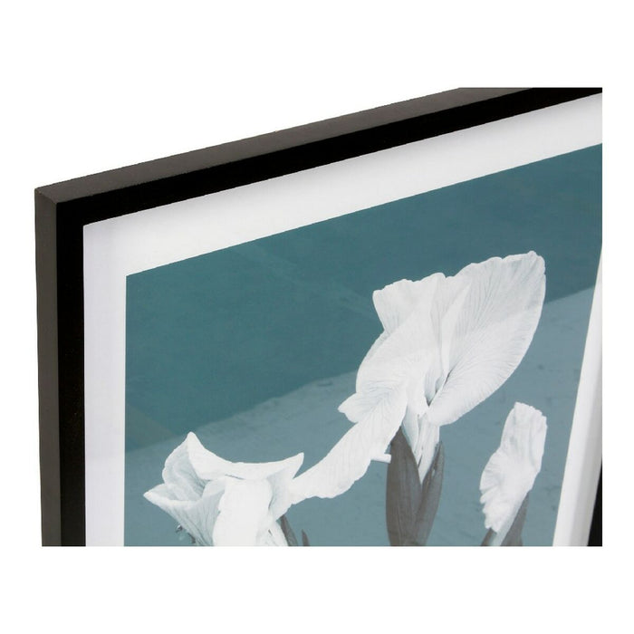 Tablou DKD Home Decor Flowers 55 x 2,5 x 70 cm Květiny Modern (4 Piese)