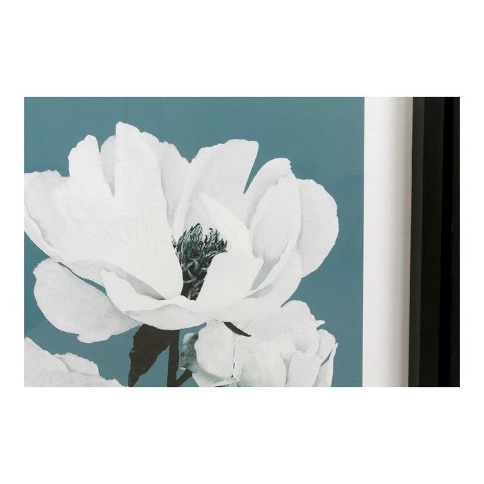 Tablou DKD Home Decor Flowers 55 x 2,5 x 70 cm Květiny Modern (4 Piese)