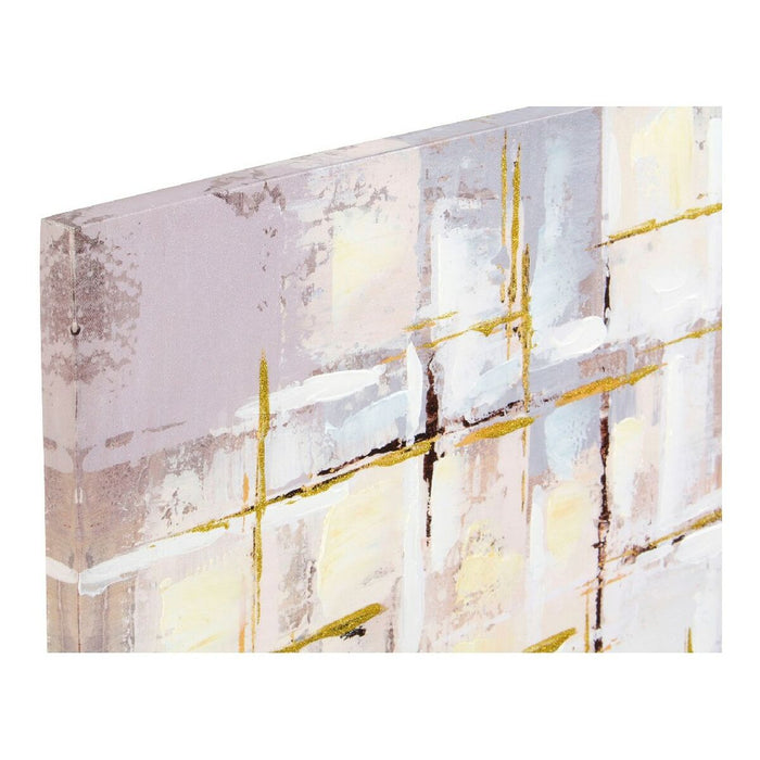 Tablou DKD Home Decor Squares Abstract 100 x 3 x 100 cm Modern (2 Unități)