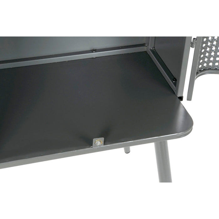 Raft DKD Home Decor Natural Gri Metal Lemn 2 Rafturi (79 x 39 x 133 cm)