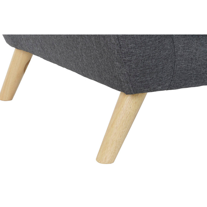 Fotoliu DKD Home Decor 8424001799411 83 x 80 x 81 cm Natural Gri Lemn de cauciuc