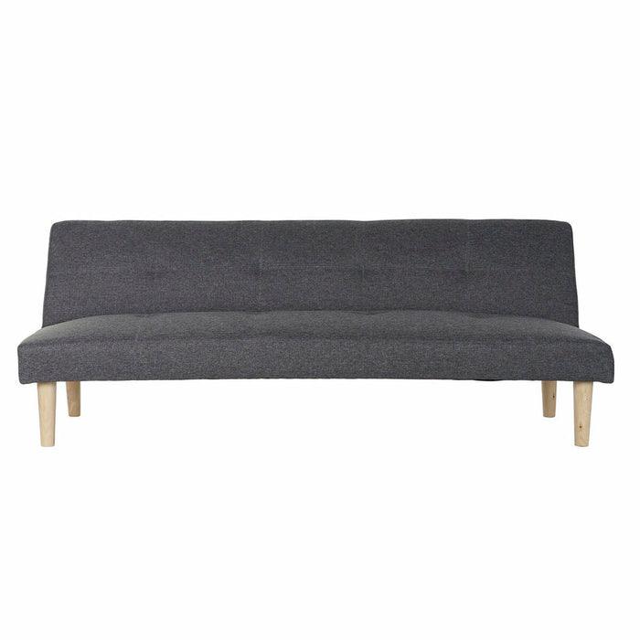 Canapea extensibilă DKD Home Decor Poliester Lemn de cauciuc (180 x 68 x 66 cm) (180 x 86 x 38 cm)