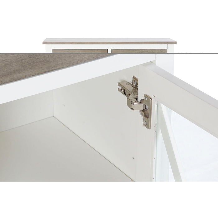 Dulap cu Sertare DKD Home Decor Alb Gri Geam Plop Cottage 80 x 40 x 85 cm