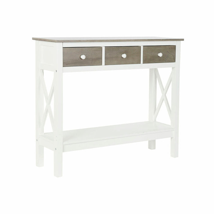 Console DKD Home Decor S3022705 Alb Gri Plop 100 x 32 x 85 cm