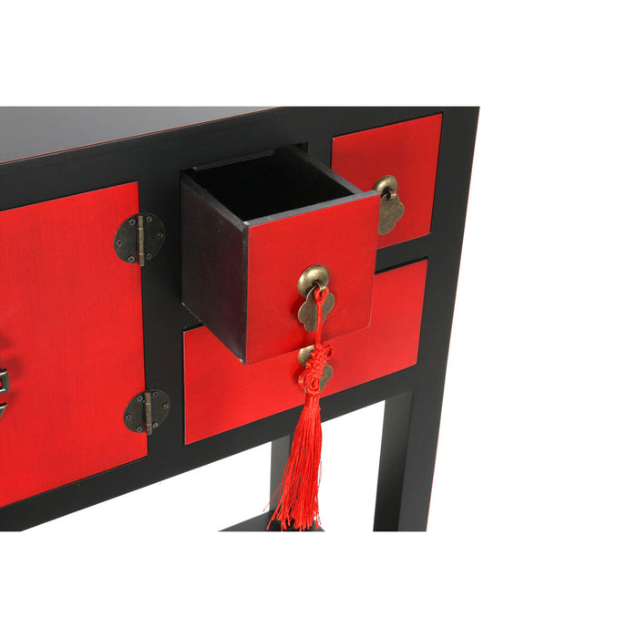 Consolă DKD Home Decor Negru Brad Lemn MDF 95 x 25 x 78,5 cm