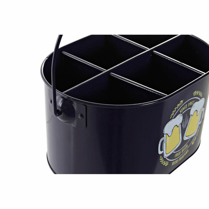 Frapieră DKD Home Decor Galben Multicolor Bleumarin Metal 27 x 17,5 x 13 cm