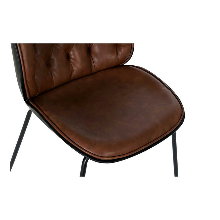 Scaun DKD Home Decor Maro Negru Multicolor 54,5 x 54 x 86 cm